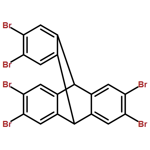 9,10[1',2']-Benzenoanthracene, 2,3,6,7,14,15-Hexabromo-9,10-Dihydro-