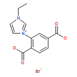 1H-Imidazolium, 3-(2,5-dicarboxyphenyl)-1-ethyl-, bromide (1:1)