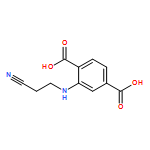 2-[(2-Cyanoethyl)amino]-1,4-benzenedicarboxylic acid