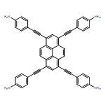 4, 4', 4'', 4'''- (1, 3, 6, 8- pyren etetrayltetra-2,1-ethynediyl)tetrakis-Benzenamine