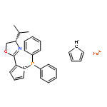 Ferrocene,1-[(4S)-4,5-dihydro-4-(1-methylethyl)-2-oxazolyl]-2-(diphenylphosphino)-, (2R)-