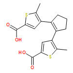 4,4'-(1-cyclopentene-1,2-diyl)bis[5-methyl-2-thiophenecarboxylic acid