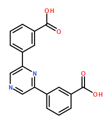 Benzoic acid, 3,3'-(2,6-pyrazinediyl)bis-