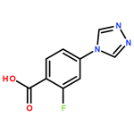 2-Fluoro-4-[1,2,4]triazol-4-yl-benzoic acid
