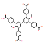 [1,1':3',1'':3'',1'''-Quaterphenyl]-4,4'''-dicarboxylic acid, 5',5''-bis(4-carboxyphenyl)-4'',6'-dimethoxy-