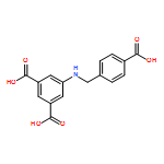 1,3-Benzenedicarboxylic acid, 5-[[(4-carboxyphenyl)methyl]amino]-