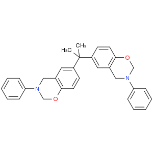 6,6'-(propane-2,2-diyl)bis(2-phenyl-3,4-dihydro-2H-benzo[e][1,3]oxazine)