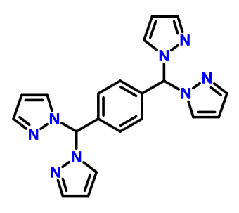 α,α,α',α'-tetra(1-pyrazolyl)-p-xylene