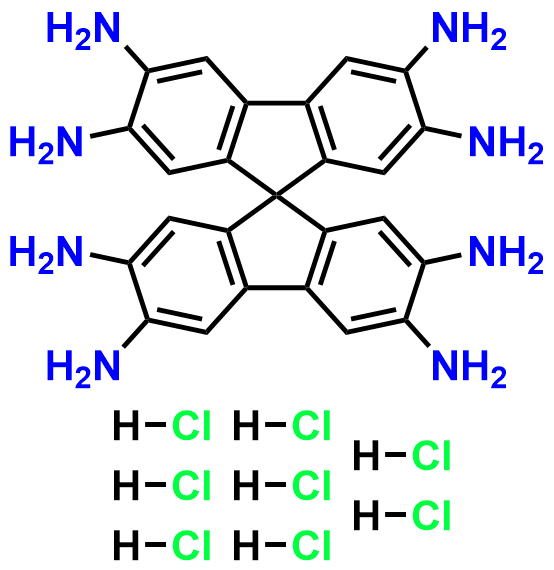 9,9′-Spirobi[9H-fluorene]-2,2′,3,3′,6,6′,7,7′-octamine, hydrochloride (1:8)