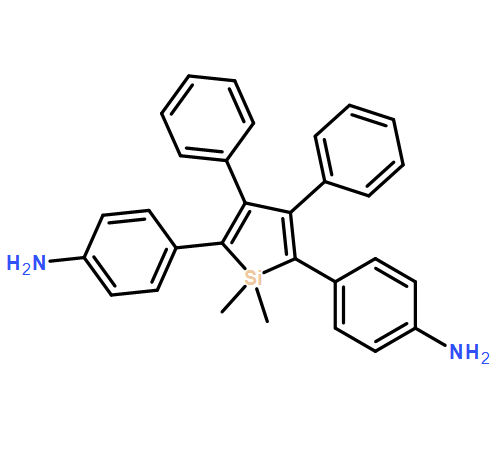 Benzenamine, 4,4'-(1,1-dimethyl-3,4- diphenylsilacyclopenta-2,4-diene-2,5-diyl)bis-