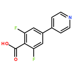 2,6-Difluoro-4-(pyridin-4-yl)benzoic acid