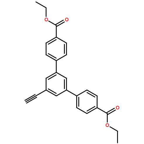 [1,​1':3',​1''-​Terphenyl]​-​4,​4''-​dicarboxylic acid, 5'-​ethynyl-​, 4,​4''-​diethyl ester