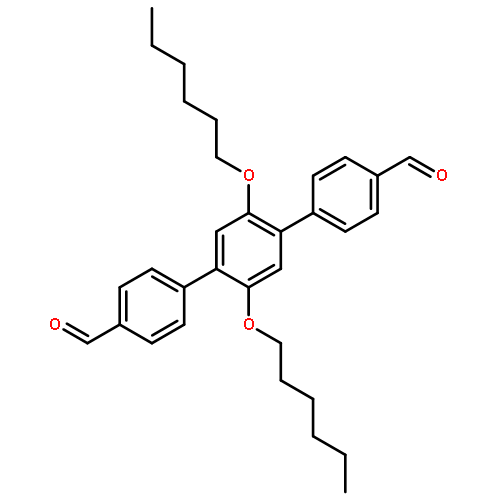 [1,1':4',1''-Terphenyl]-4,4''-Dicarboxaldehyde, 2',5'-Bis(Hexyloxy)-