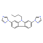 9H-​Carbazole, 9-​butyl-​2,​7-​bis(1H-​1,​2,​4-​triazol-​1-​yl)​-