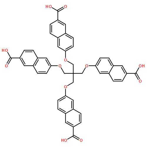 2-Naphthalenecarboxylic acid, 6,6'-[[2,2-bis[[(6-carboxy-2-naphthalenyl)oxy]methyl]-1,3-propanediyl]bis(oxy)]bis-