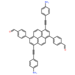 4,4'-(3,8-bis((4-aminophenyl)ethynyl)pyrene-1,6-diyl)dibenzaldehyde