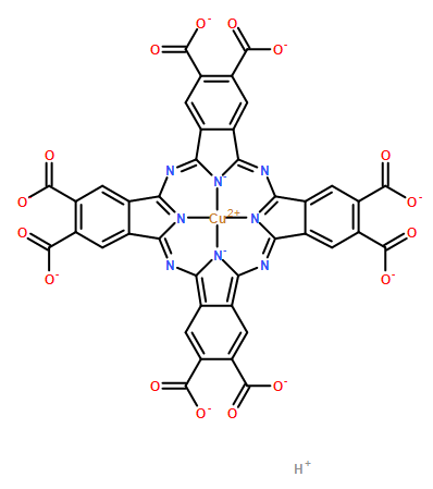 Cuprate(8-), [29H,31H-phthalocyanine-2,3,9,10,16,17,23,24-octacarboxylato(10-)-κN29,κN30,κN31,κN32]-, hydrogen (1:8), (SP-4-1)