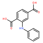 1,4-BENZENEDICARBOXYLIC ACID, 2-(PHENYLAMINO)-