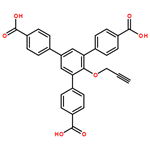 5'-(4-carboxyphenyl)-2'-(2-propyn-1-yloxy)-[1,1':3',1''-terphenyl]-4,4''-dicarboxylic acid