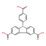 9H-Carbazole-3,6-dicarboxylic acid, 9-(4-carboxyphenyl)-