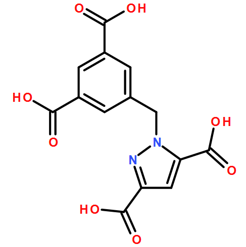 1H-Pyrazole-3,5-dicarboxylic acid, 1-[(3,5-dicarboxyphenyl)methyl]-