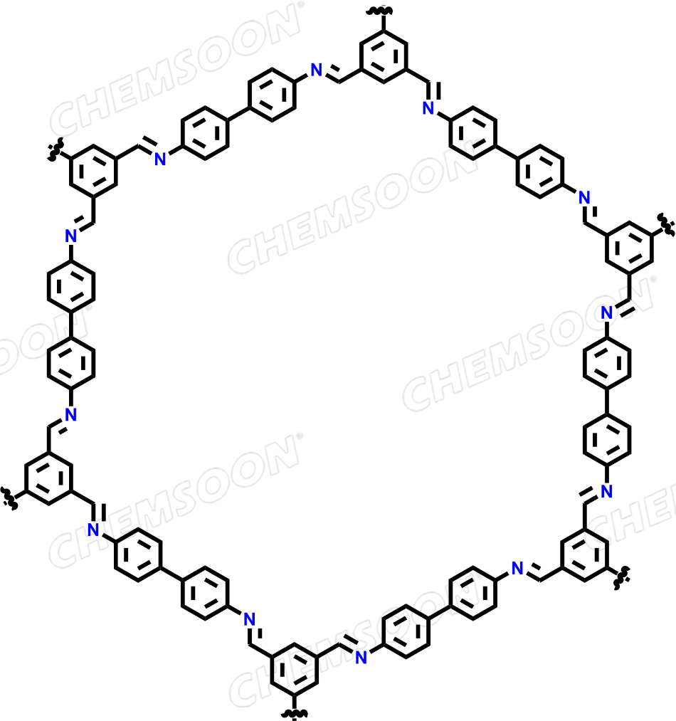 1,3,5-Benzenetricarboxaldehyde, polymer with [1,1'-biphenyl]-4,4'-diamine