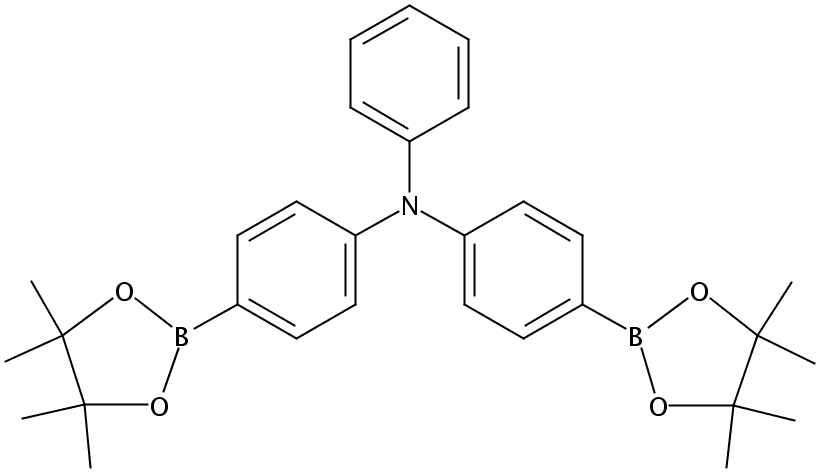 Benzenamine, N-​phenyl-​4-​(4,​4,​5,​5-​tetramethyl-​1,​3,​2-​dioxaborolan-​2-​yl)​-​N-​[4-​(4,​4,​5,​5-​tetramethyl-​1,​3,​2-​dioxaborolan-​2-​yl)​phenyl]​-