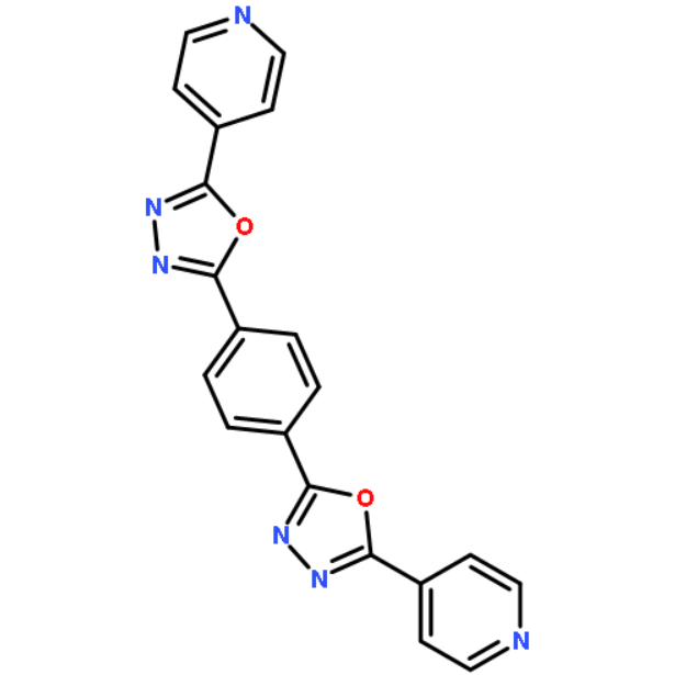Pyridine, 4,4'-[1,4-phenylenebis(1,3,4-oxadiazole-5,2-diyl)]bis-