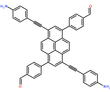 4,4'-(3,8-bis((4-aminophenyl)ethynyl)pyrene-1,6-diyl)dibenzaldehyde