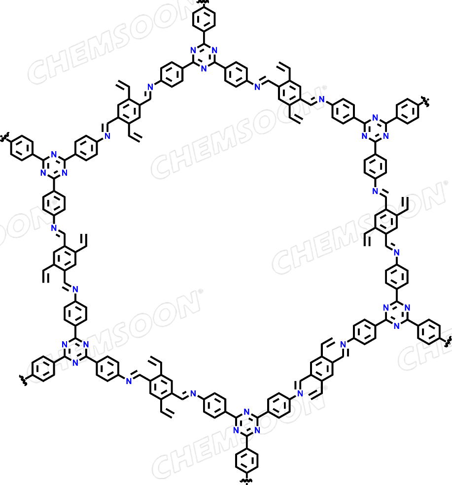 1,4-Benzenedicarboxaldehyde, 2,5-diethenyl-, polymer with 4,4′,4′′-(1,3,5-triazine-2,4,6-triyl)tris[benzenamine]