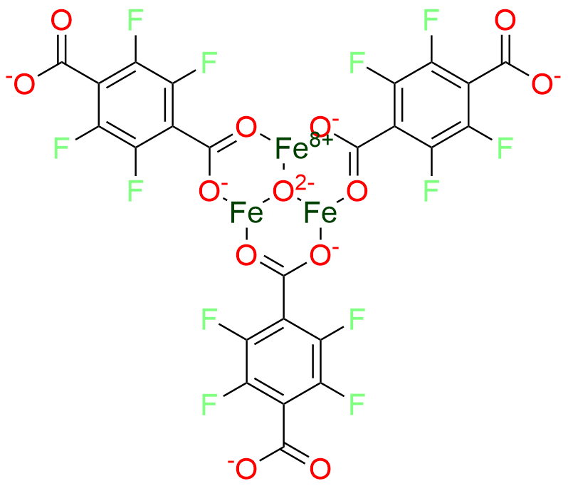Iron, μ3-oxotris[μ-[2,3,5,6-tetrafluoro-1,4-benzenedicarboxylato(2-)-κO1:κO′1]]tri-