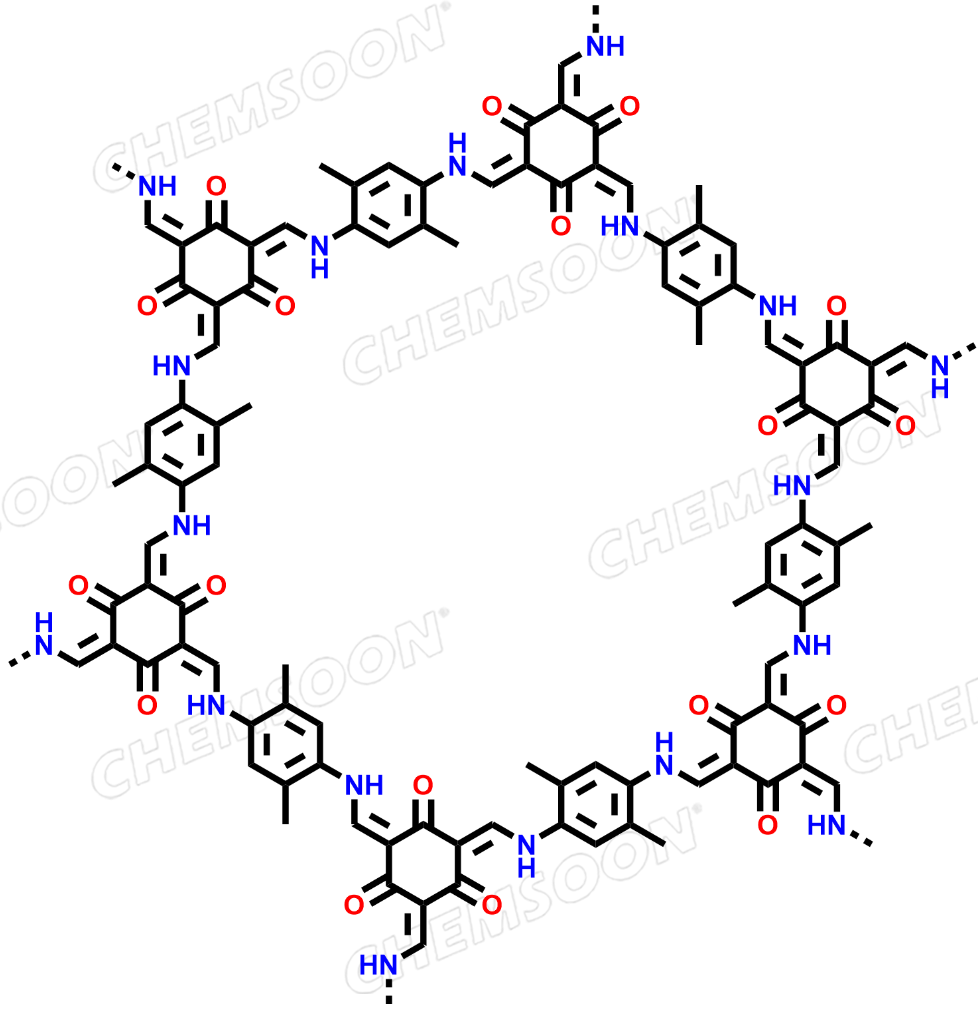 1,3,5-Benzenetricarboxaldehyde, 2,4,6-trihydroxy-, polymer with 2,5-dimethyl-1,4-benzenediamine