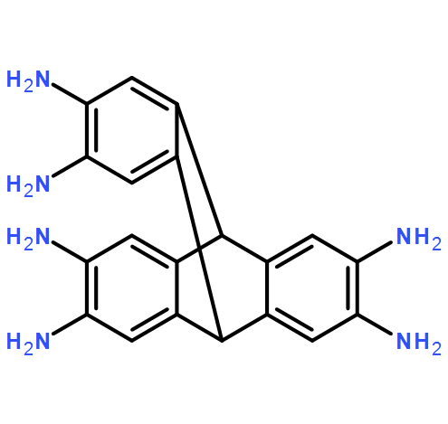 9,10[1',2']-Benzenoanthracene-2,3,6,7,14,15-hexamine, 9,10-dihydro-