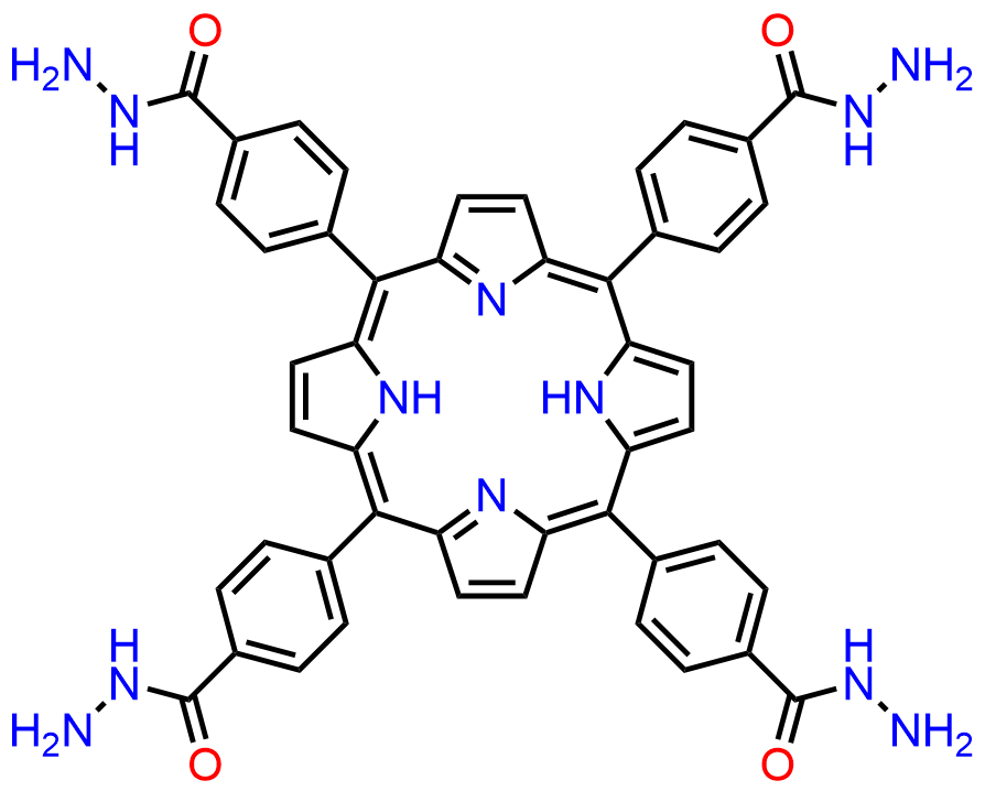 Benzoic acid, 4,4',4'',4'''-(21H,23H-porphine-5,10,15,20-tetrayl)tetrakis-, tetrahydrazide