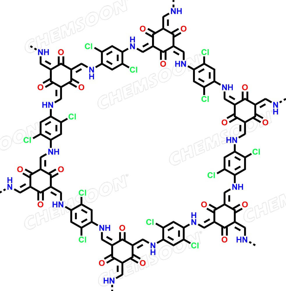 1,3,5-Benzenetricarboxaldehyde, 2,4,6-trihydroxy-, polymer with 2,5-dichloro-1,4-benzenediamine