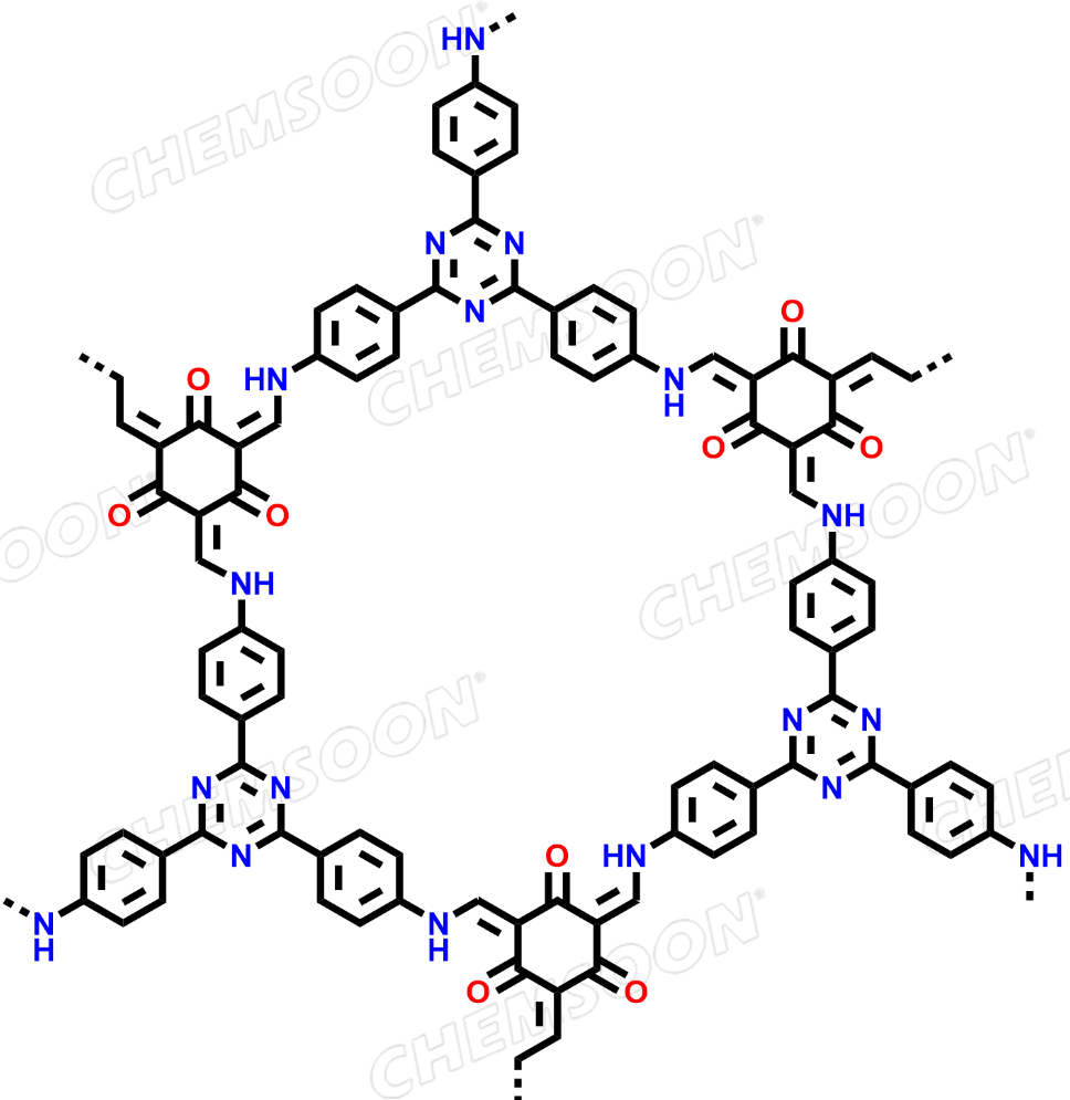1,3,5-Benzenetricarboxaldehyde, 2,4,6-trihydroxy-, polymer with 4,4',4''-(1,3,5-triazine-2,4,6-triyl)tris[benzenamine]