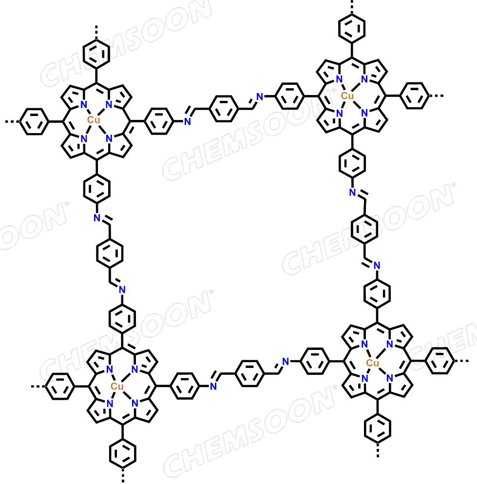 Copper, [[4,4′,4′′,4′′′-(21H,23H-porphine-5,10,15,20-tetrayl-κN21,κN22,κN23,κN24)tetrakis[benzenaminato]](2-)]-, (SP-4-1)-, polymer with 1,4-benzenedicarboxaldehyde