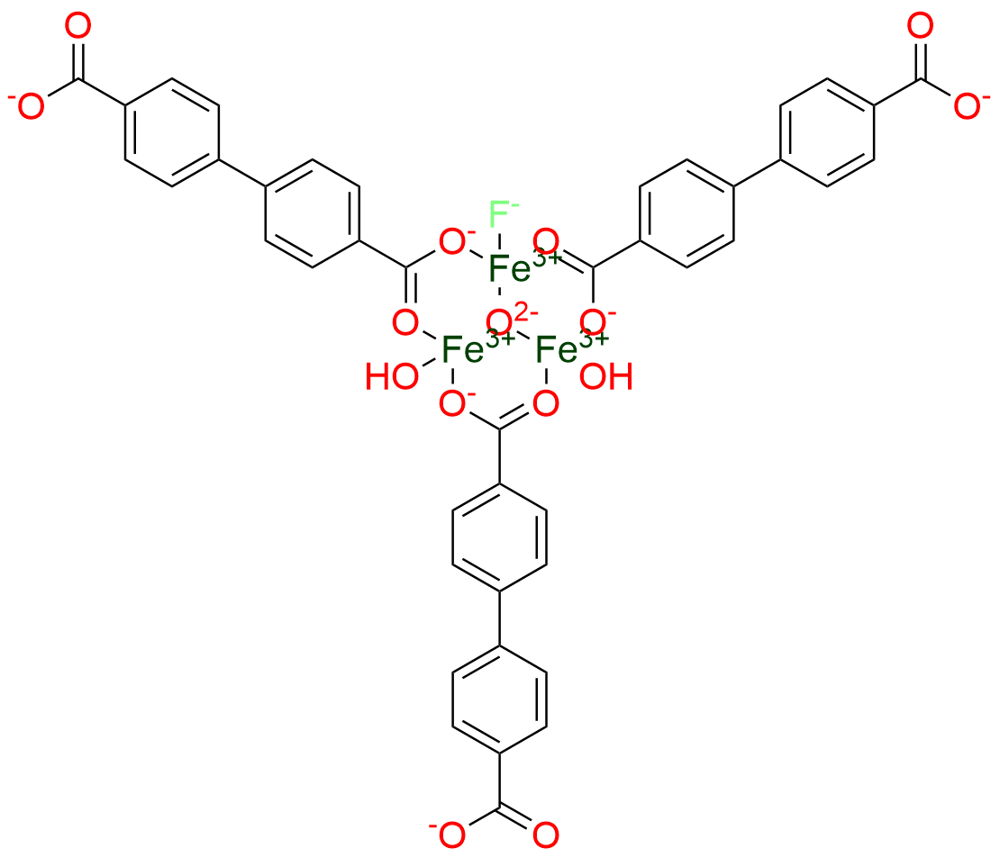 Iron, diaquatris[μ-([1,1′-biphenyl]-4,4′-dicarboxylato(2-)-κO4:κO′4)]fluoro-μ3-oxotri-