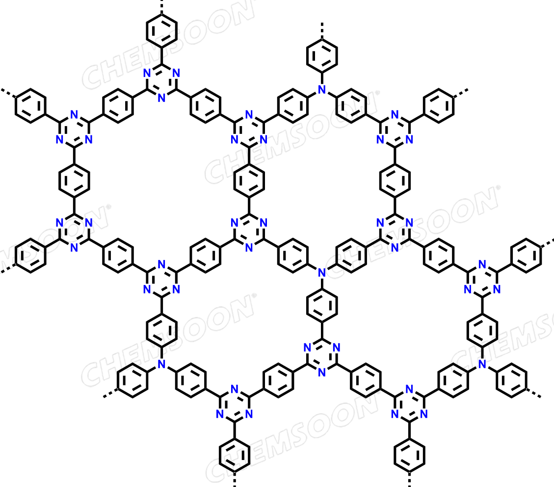 1,4-Benzenedicarboximidamide, hydrochloride (1:2), polymer with 4,4′,4′′-nitrilotris[benzaldehyde]
